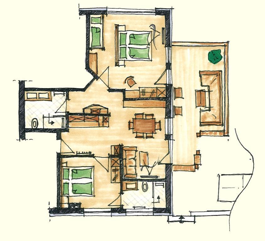 Apartament Alte Muehle Nauders Pokój zdjęcie