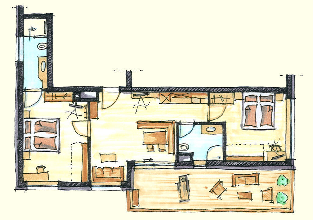 Apartament Alte Muehle Nauders Pokój zdjęcie