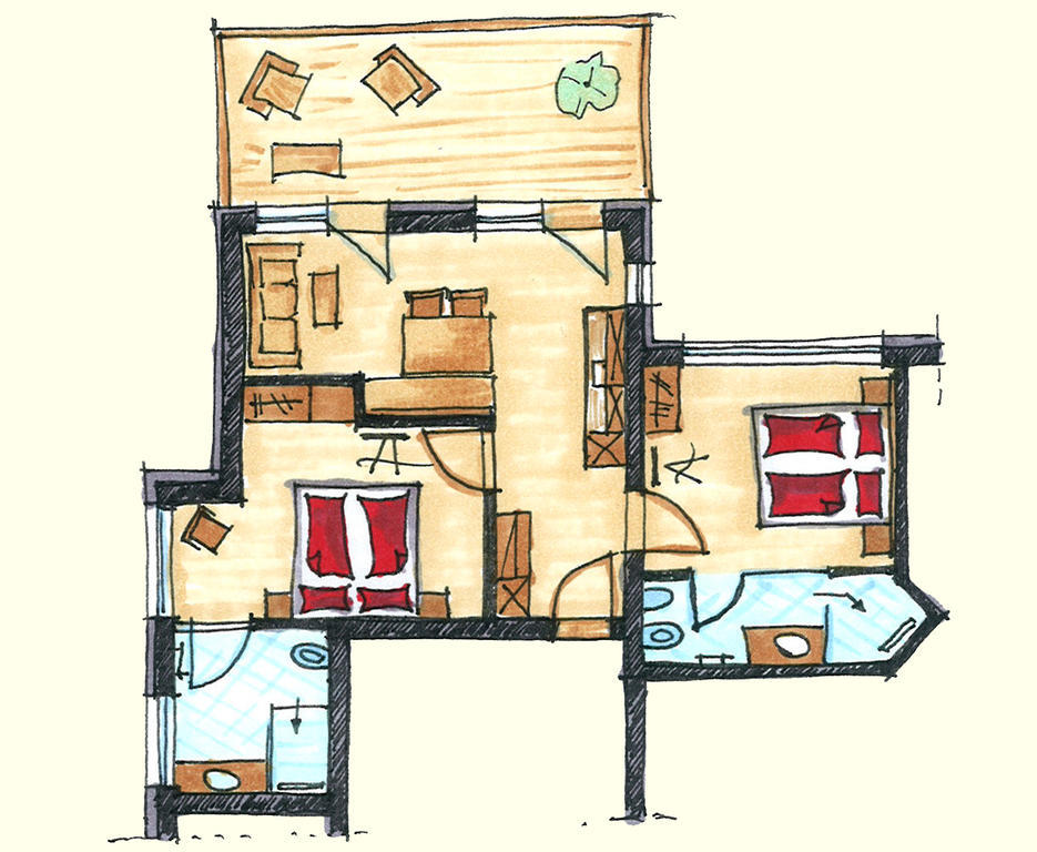 Apartament Alte Muehle Nauders Pokój zdjęcie